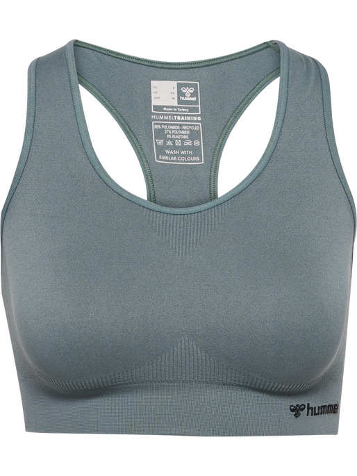 hmlTIF SEAMLESS SPORTS TOP, BALSAM GREEN, packshot