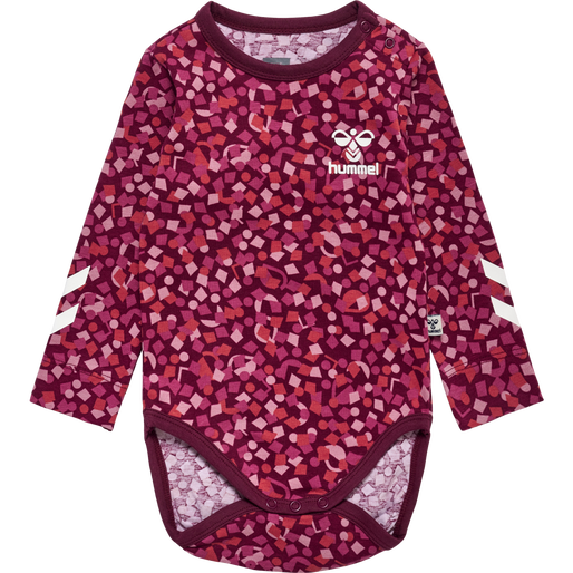 hmlCONFETTI BODY L/S, WINDSOR WINE, packshot