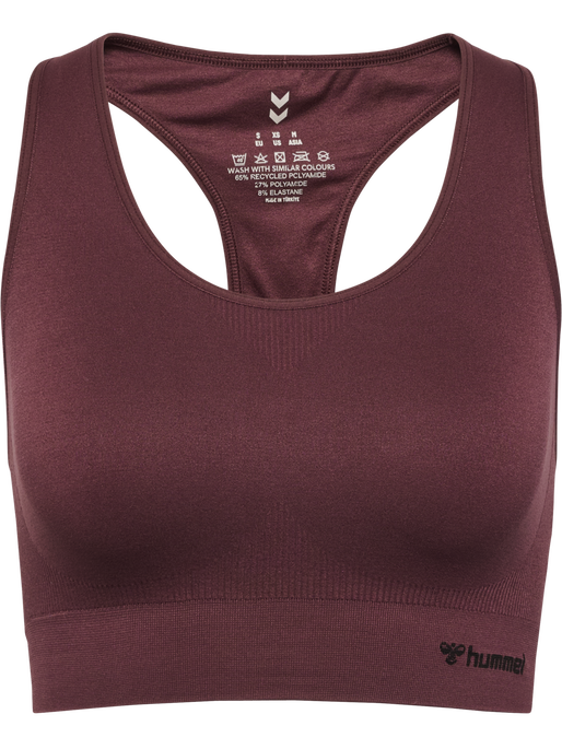 hmlTIF SEAMLESS SPORTS TOP, FUDGE, packshot
