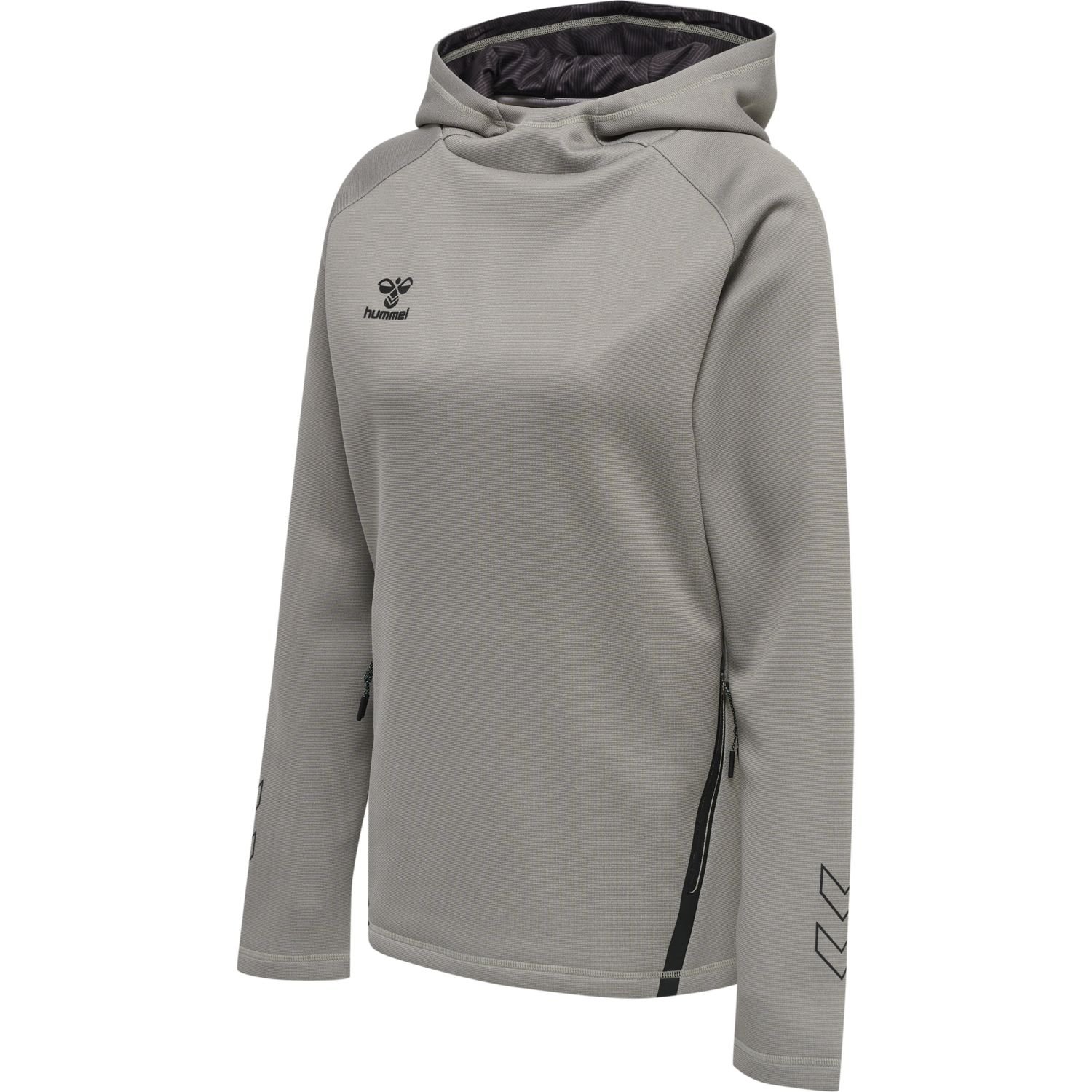 hmlCIMA XK HOODIE WOMAN, GREY MELANGE, packshot