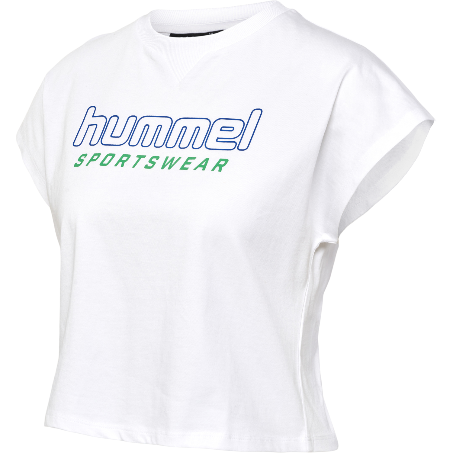 hmlLGC JUNE CROPPED T-SHIRT, WHITE, packshot