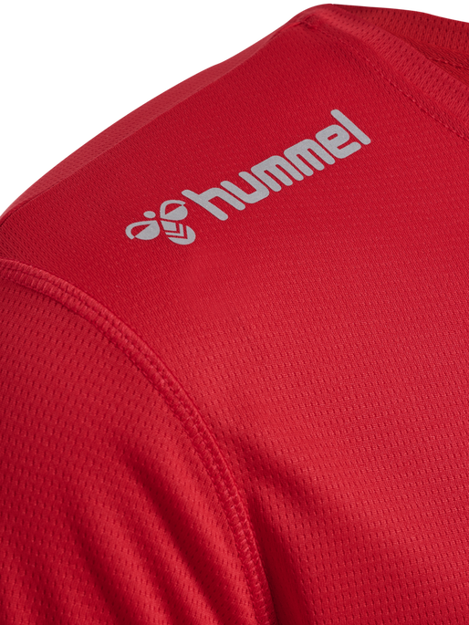 hmlRUN JERSEY L/S, TANGO RED, packshot