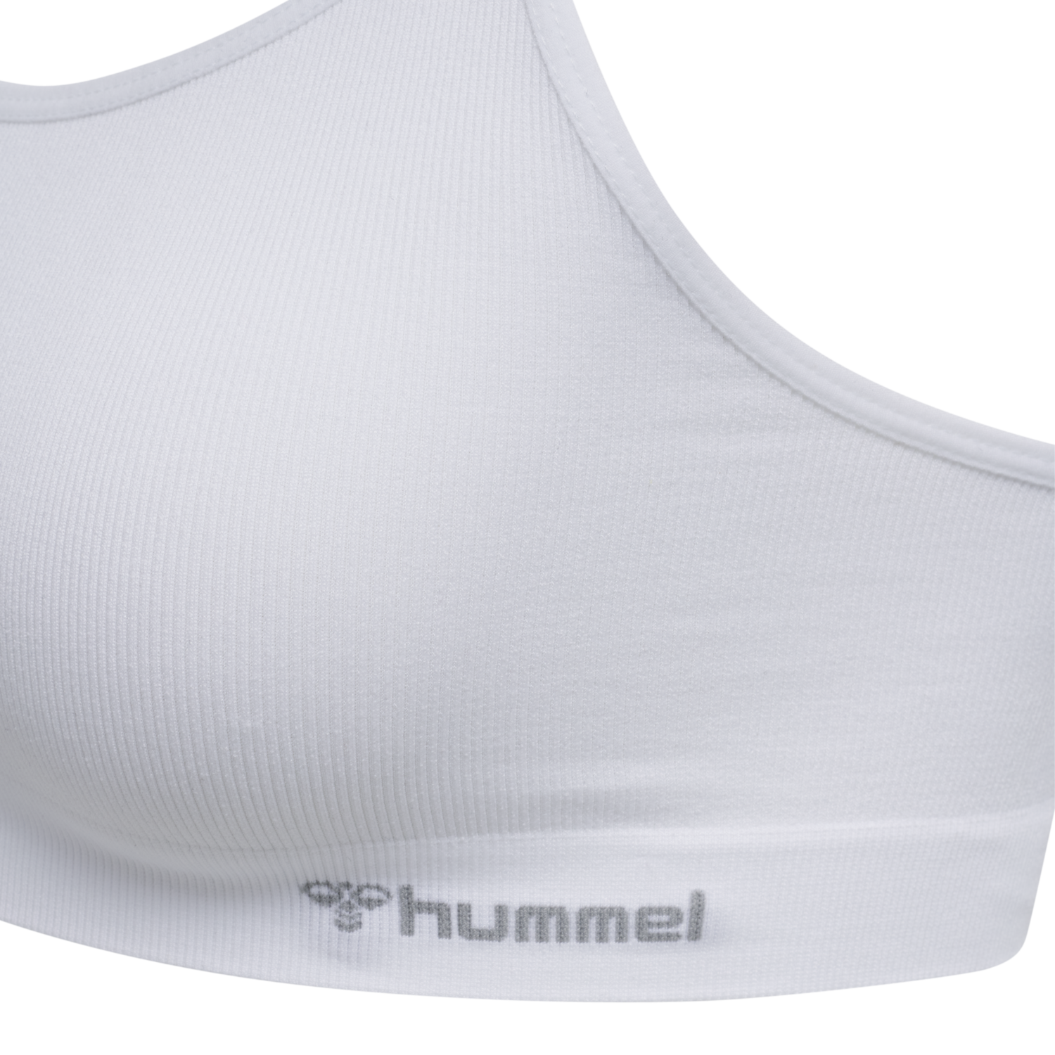 hmlJUNO SEAMLESS BRA, WHITE, packshot