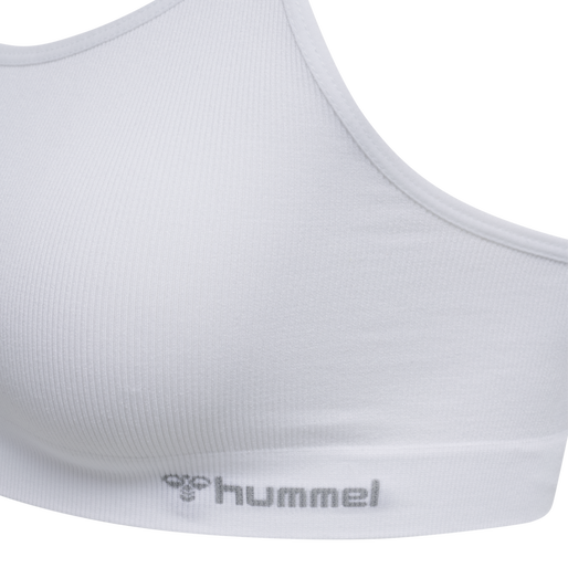 hmlJUNO SEAMLESS BRA, WHITE hmlJUNO SEAMLESS BRA, WHITE, packshot
