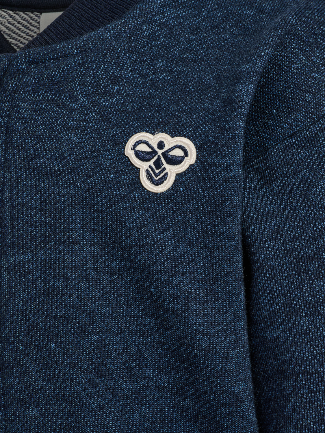hmlMINI LOOSE DNM ZIP JACKET BEE, DRESS BLUES, packshot