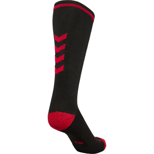 ELITE INDOOR SOCK HIGH, BLACK/RED, packshot