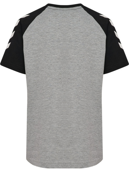 hmlJR LOGO T-SHIRT S/S, GREY MELANGE, packshot