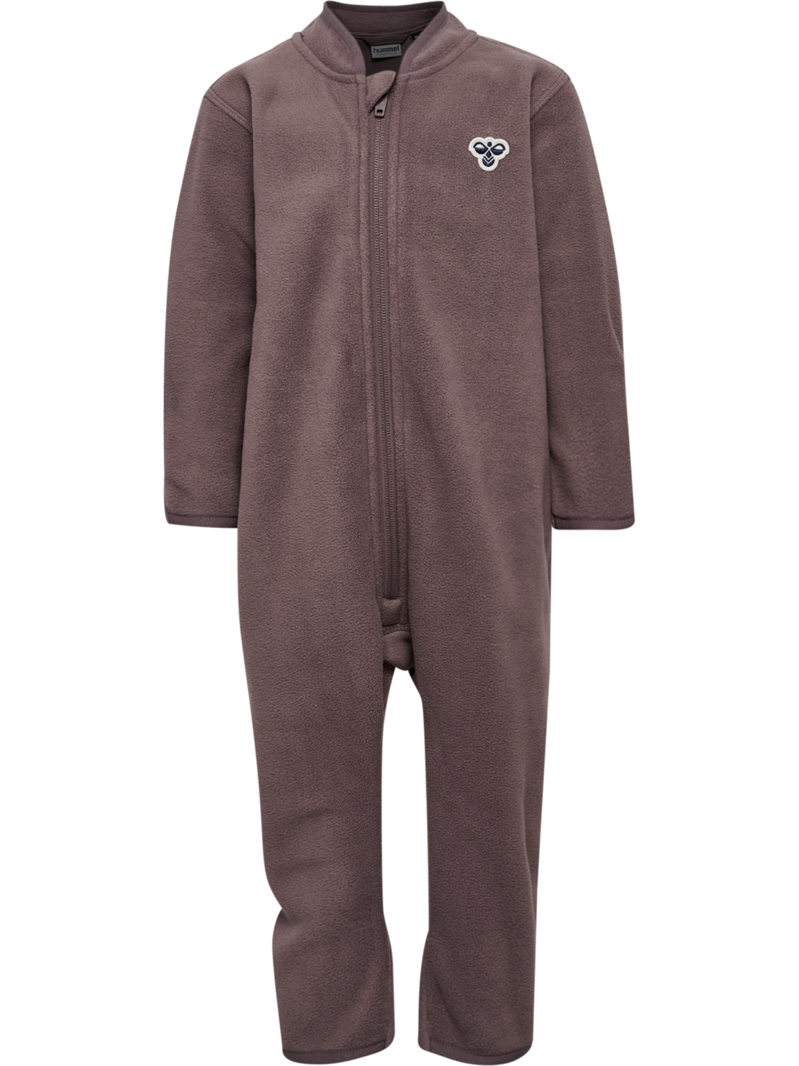 hmlMINI FLEECE ZIP SUIT BEE, PEPPERCORN, packshot