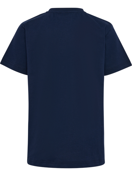 hmlPRINT T-SHIRT S/S, BLACK IRIS, packshot