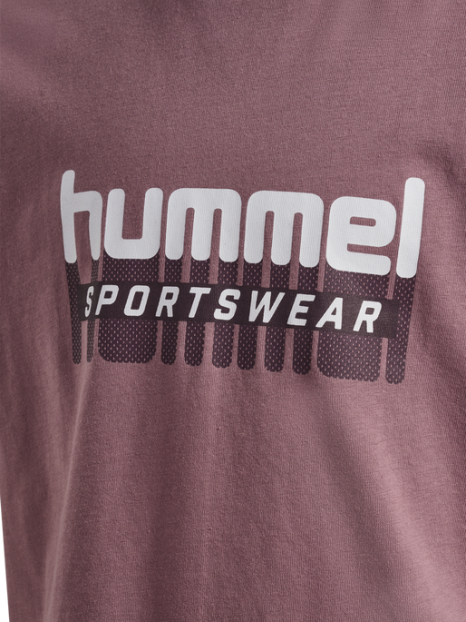 hmlTUKAS T-SHIRT S/S 2-PACK, TWILIGHT MAUVE/MARSHMALLOW, packshot