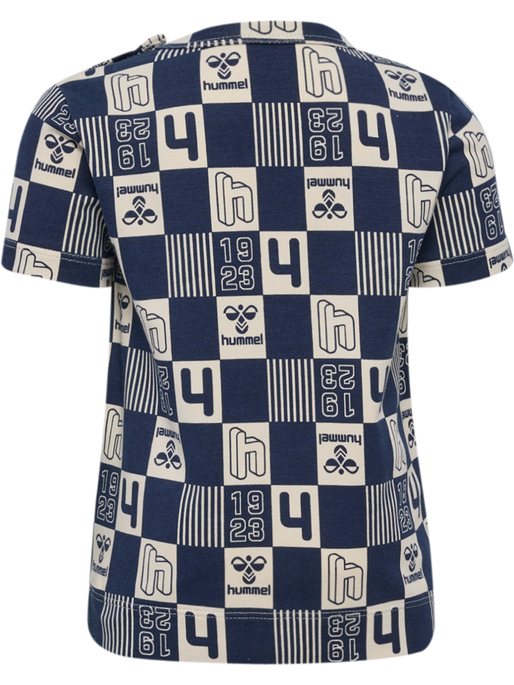 hmlJANUS T-SHIRT S/S, BLACK IRIS, packshot