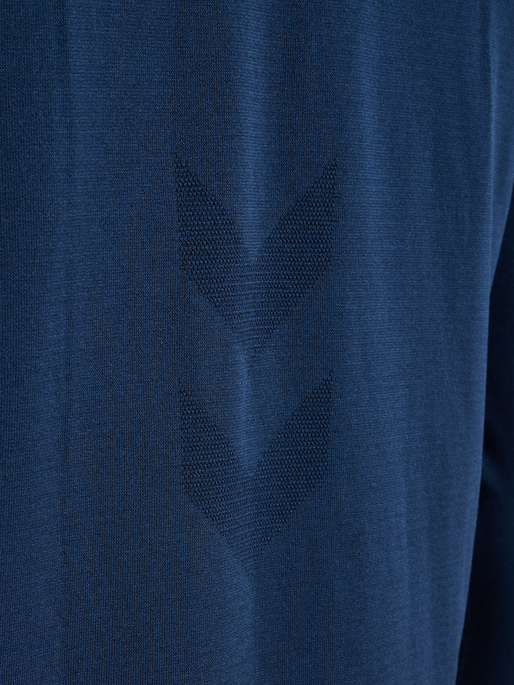 hmlHIIT SEAMLESS T-SHIRT L/S, DRESS BLUES, packshot