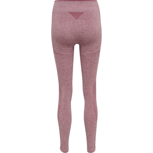 hmlMT UNA SEAMLESS MID WAIST TIGHTS, DUSKY ORCHID MELANGE, packshot
