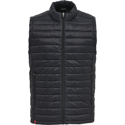 hmlRED QUILTED WAISTCOAT, BLACK, packshot