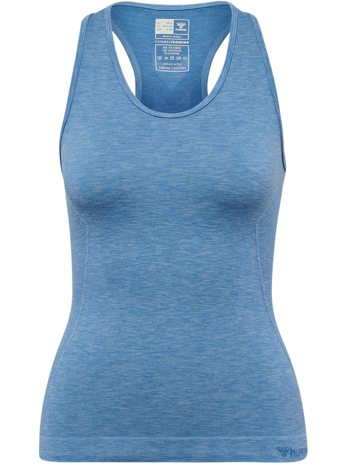 hmlCANA SEAMLESS TOP, CORONET BLUE MELANGE, packshot