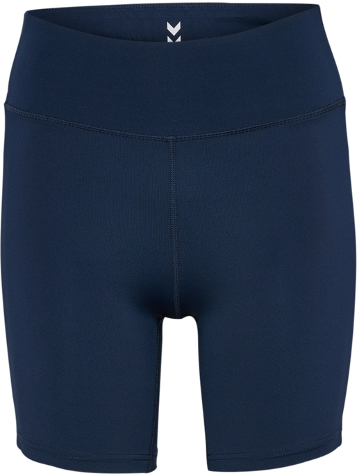 hmlPULSE PIPING MW SHORT TIGHTS, DRESS BLUES/MARS RED, packshot