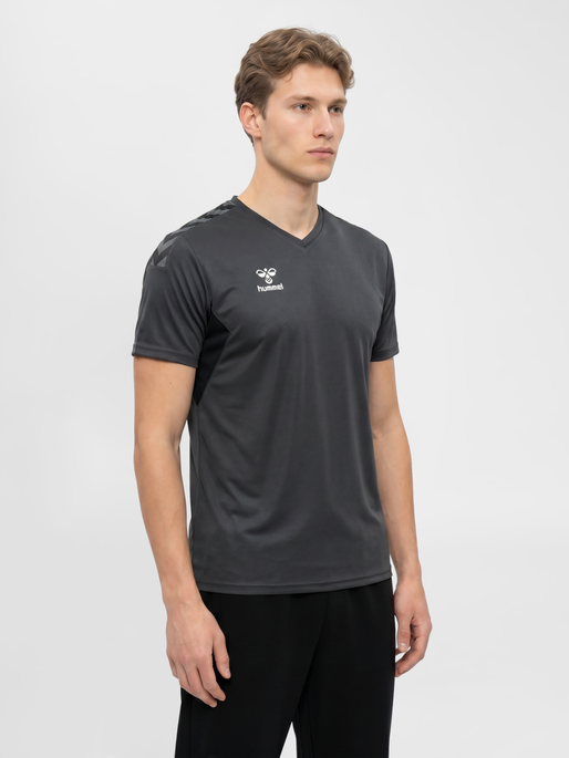 hmlAUTHENTIC PL JERSEY S/S, ASPHALT, model