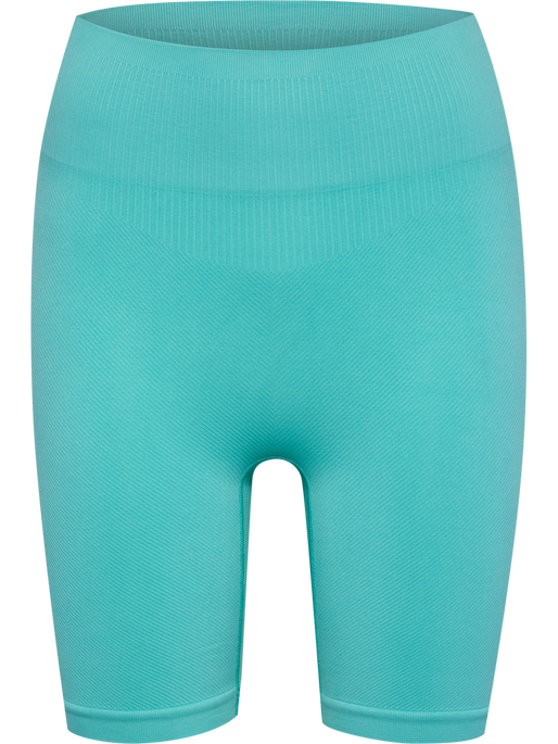 hmlALIVE SEAMLESS HIGH WAIST SHORTS, POOL BLUE, packshot