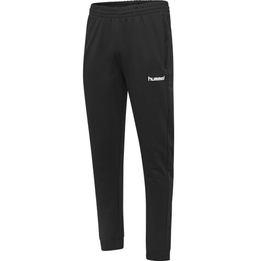 HMLGO KIDS COTTON PANT, BLACK, packshot