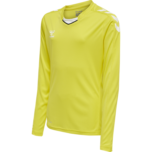 hmlCORE XK POLY JERSEY L/S KIDS, BLAZING YELLOW, packshot