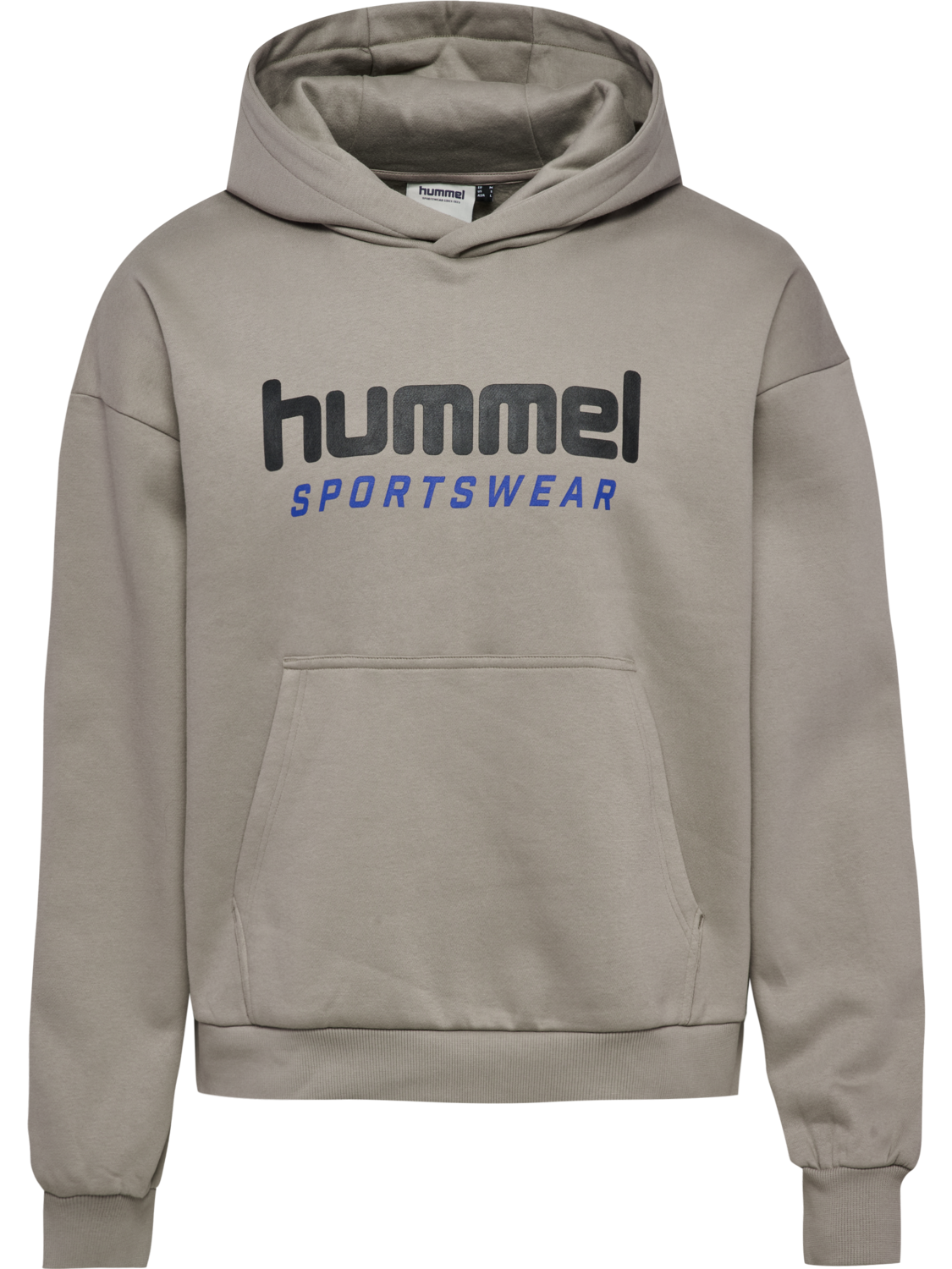 hmlBOXY HOODIE LOGO, ROCK RIDGE, packshot