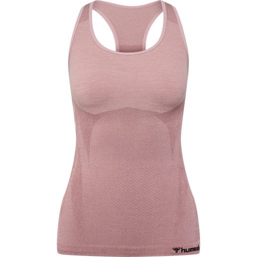 hmlCLEA SEAMLESS TOP, WOODROSE/ROSE TAUPE MELANGE hmlCLEA SEAMLESS TOP, WOODROSE/ROSE TAUPE MELANGE, packshot
