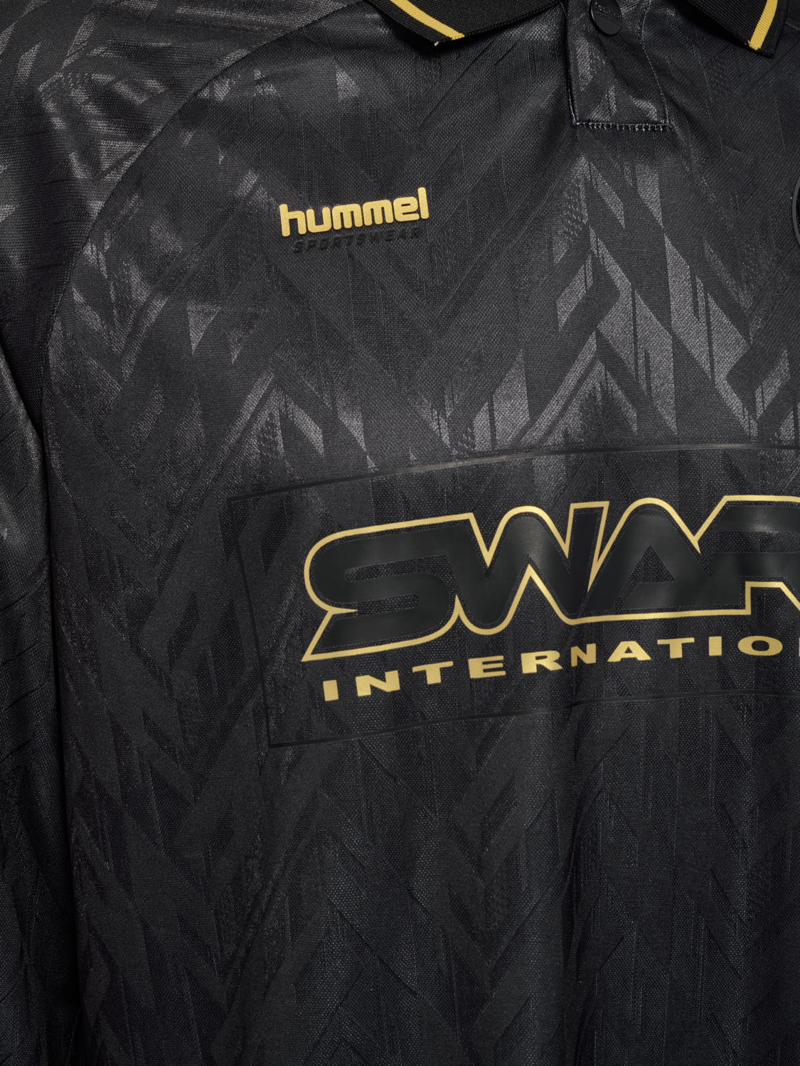 hmlLOOSE BAY SOCCER JERSEY L/S, BLACK, packshot