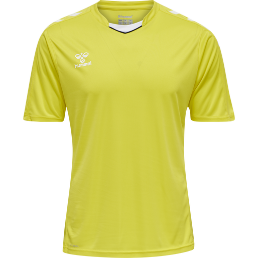 hmlCORE XK POLY JERSEY S/S, BLAZING YELLOW, packshot