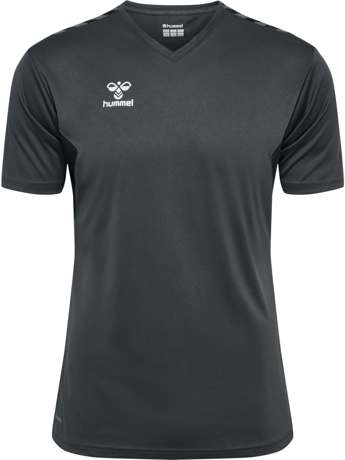 hmlAUTHENTIC PL JERSEY S/S, ASPHALT, packshot