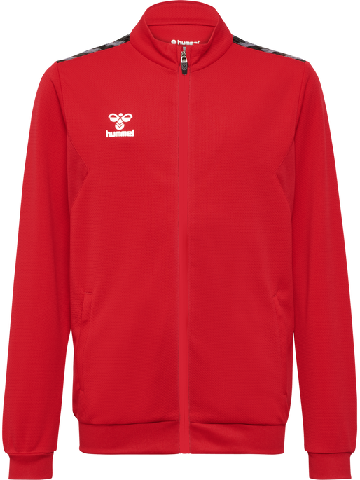 hmlAUTHENTIC PL ZIP JACKET KIDS, TRUE RED, packshot