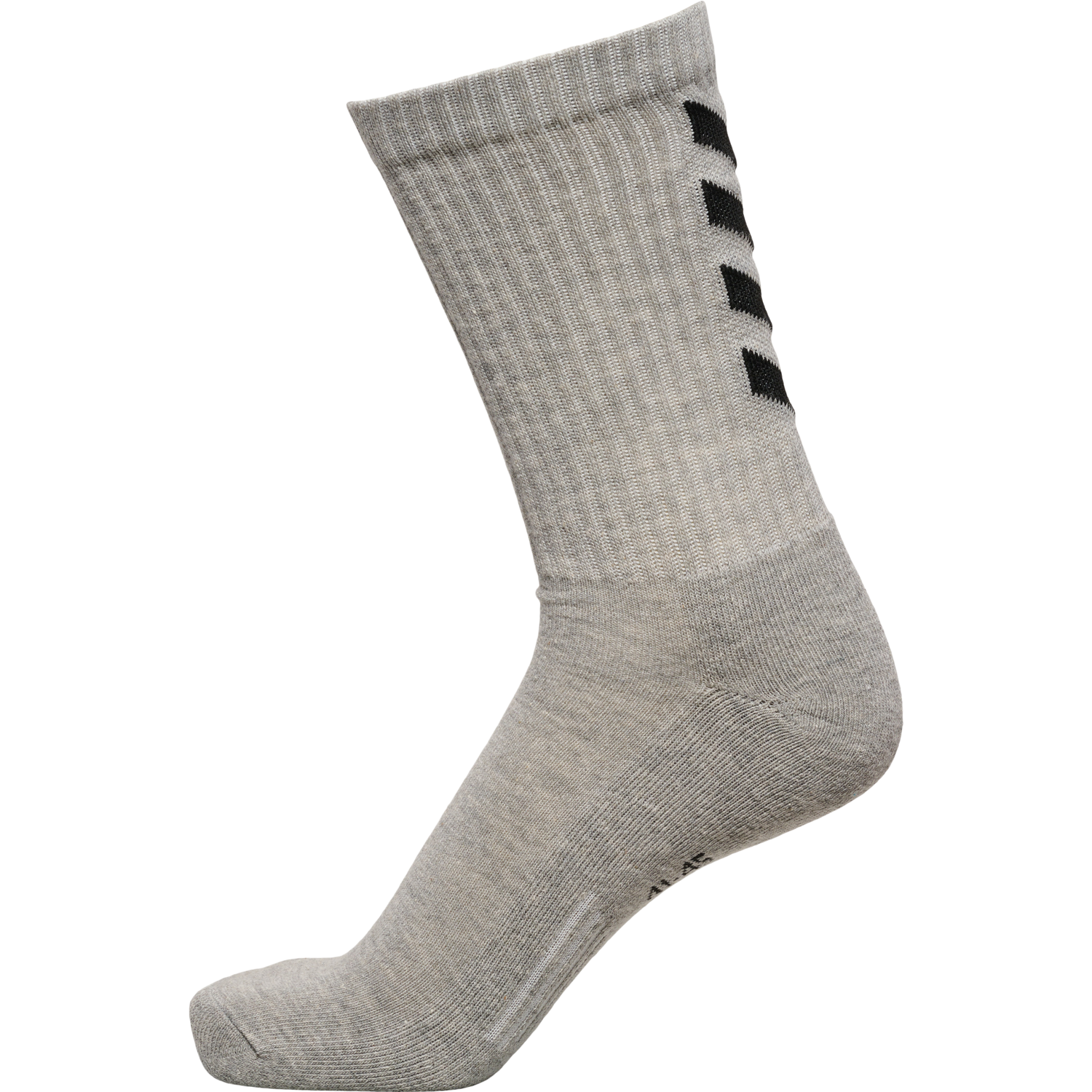 FUNDAMENTAL 3-PACK SOCK, GREY MELANGE, packshot