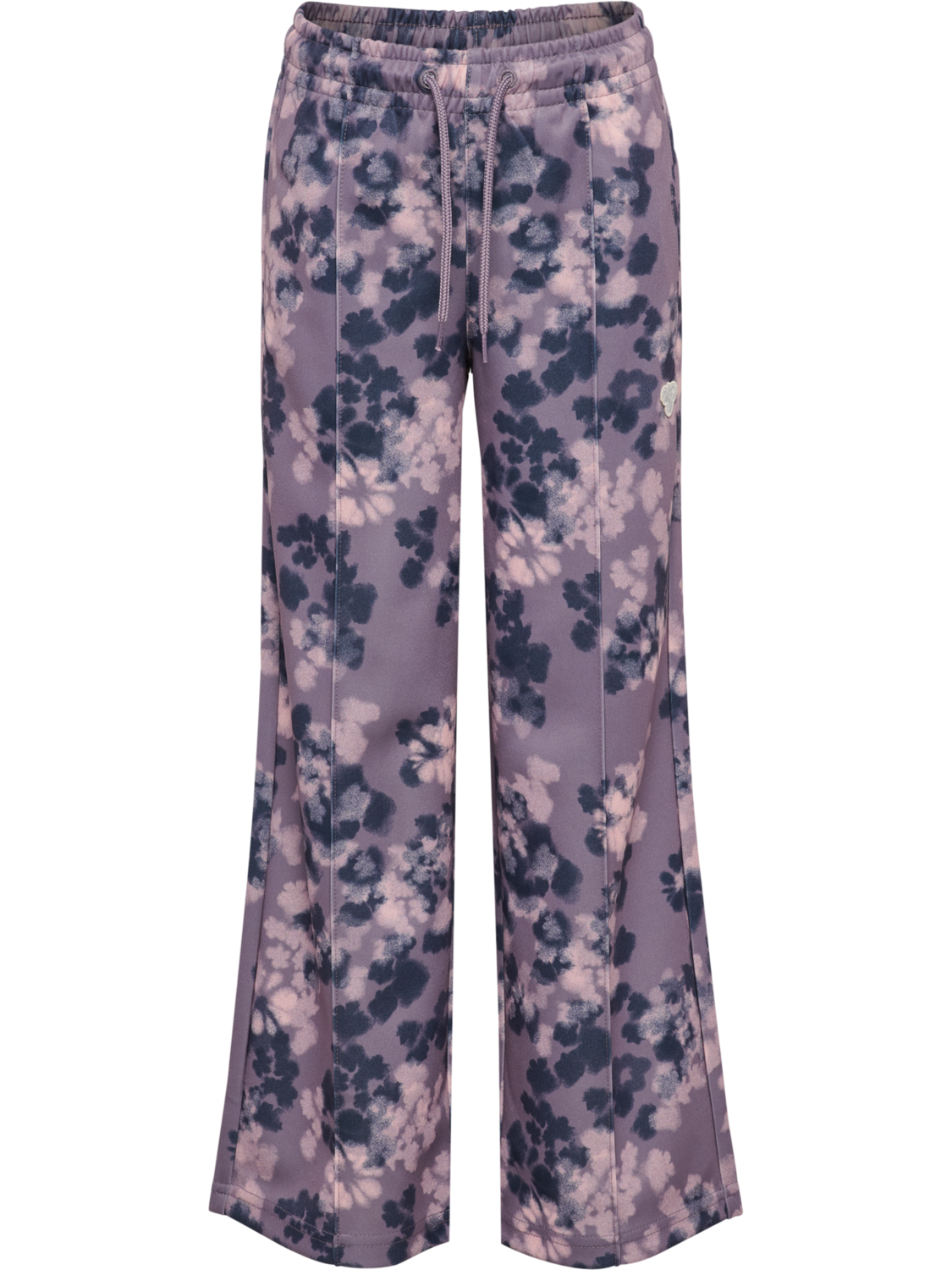 hmlJR REG POLY AOP PANTS, GRAY RIDGE, packshot