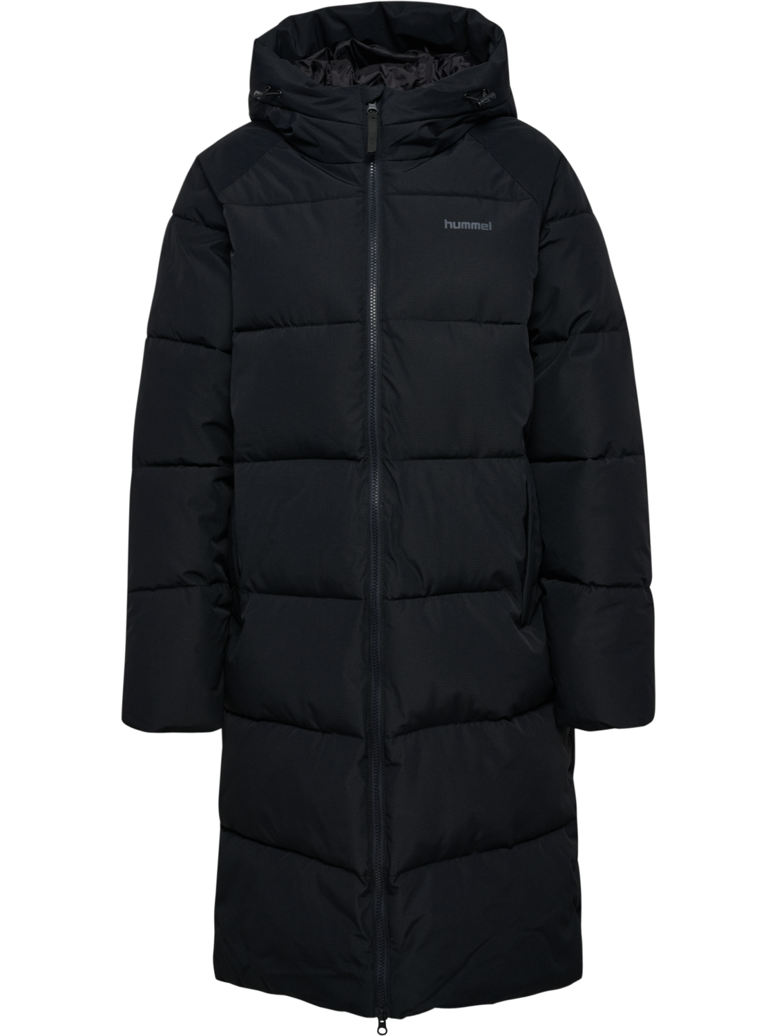 hmlLONG PUFFER W JACKET, BLACK, packshot
