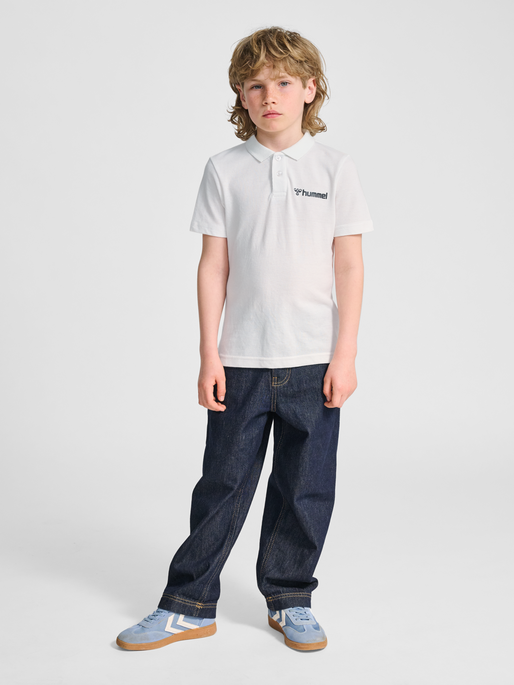 hmlMOVER COTTON POLO KIDS, WHITE, model