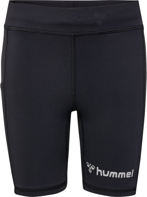 hmlRUN SHORT TIGHT KIDS, BLACK, packshot