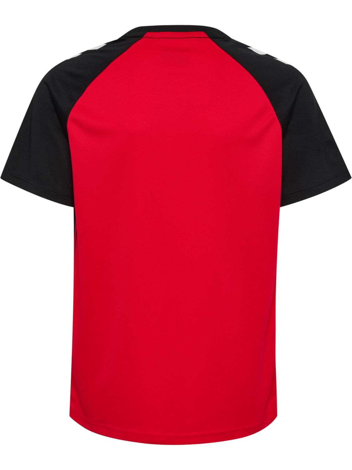 hmlMATCH STRIPED JERSEY S/S KIDS, TRUE RED/BLACK, packshot