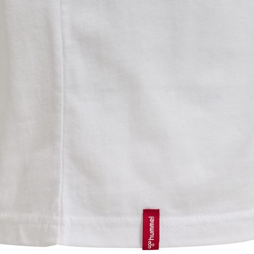 hmlRED BASIC T-SHIRT S/S, WHITE, packshot