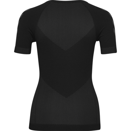 HUMMEL FIRST SEAMLESS JERSEY S/S WOMAN, BLACK HUMMEL FIRST SEAMLESS JERSEY S/S WOMAN, BLACK, packshot