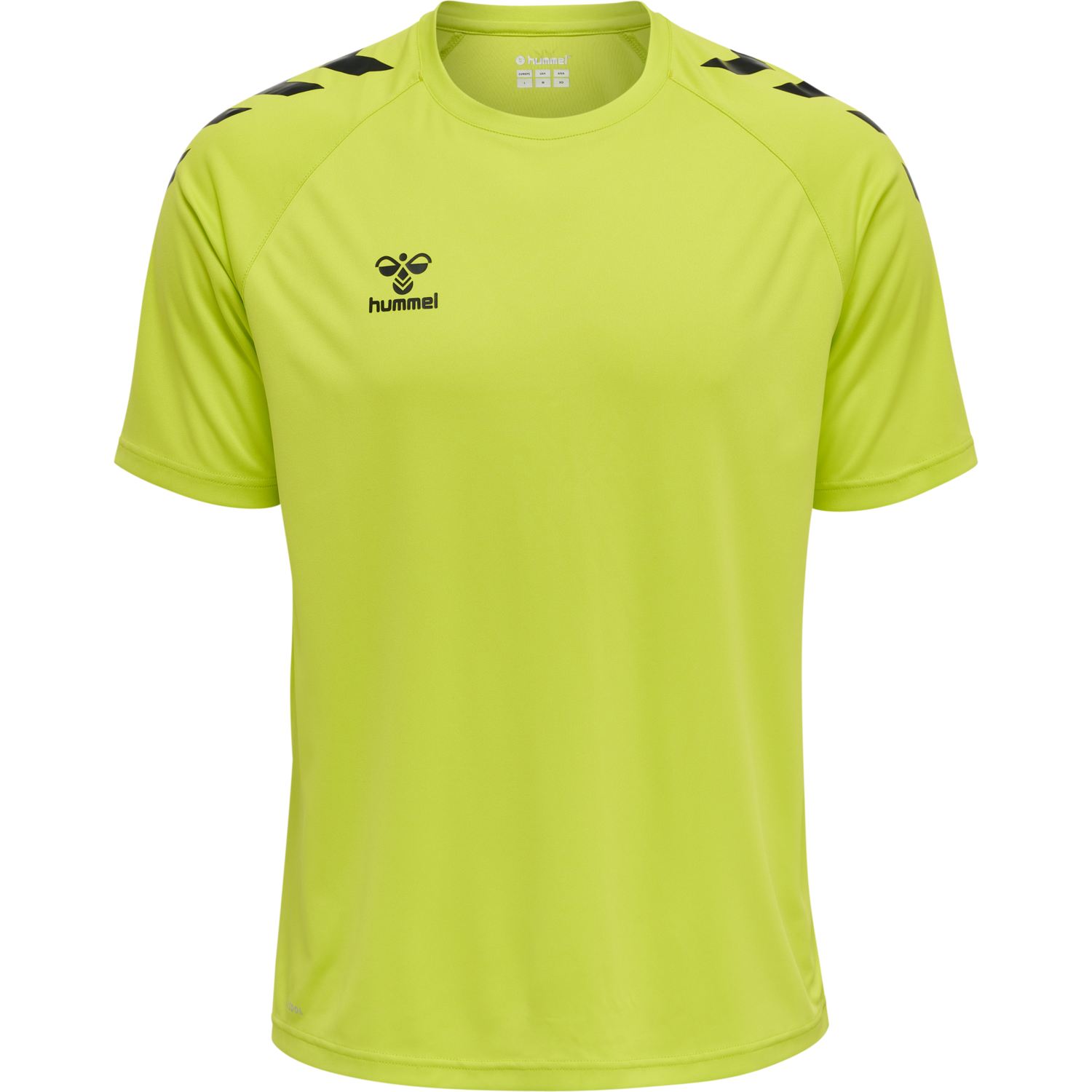 hmlCORE XK CORE POLY T-SHIRT S/S, LIME POPSICLE, packshot