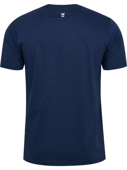 hmlPULSE GRAPHIC T-SHIRT S/S, DRESS BLUES, packshot