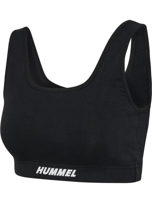 hmlELEMENTAL COTTON SPORTS TOP, BLACK, packshot