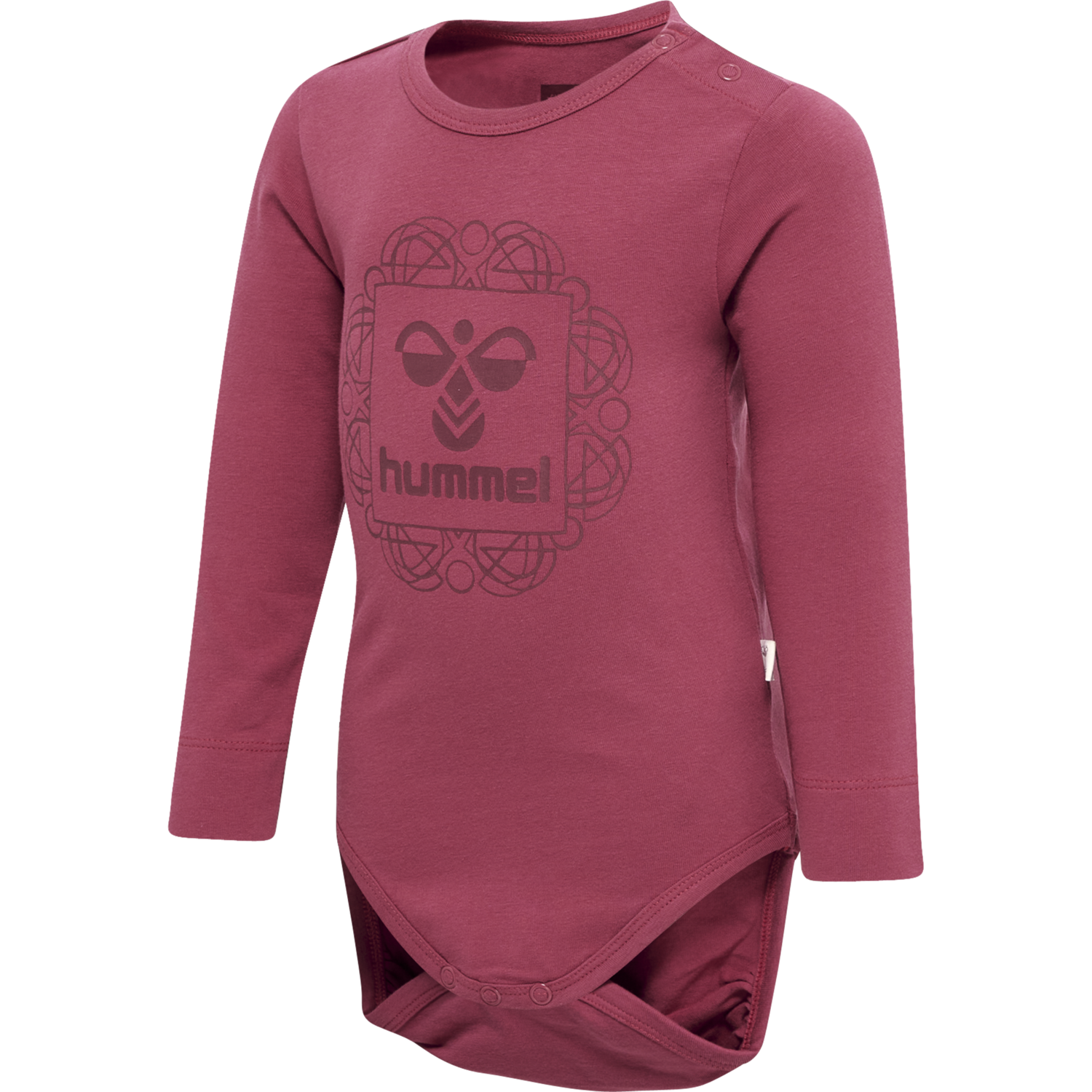 hmlHELGA BODY L/S, EARTH RED, packshot