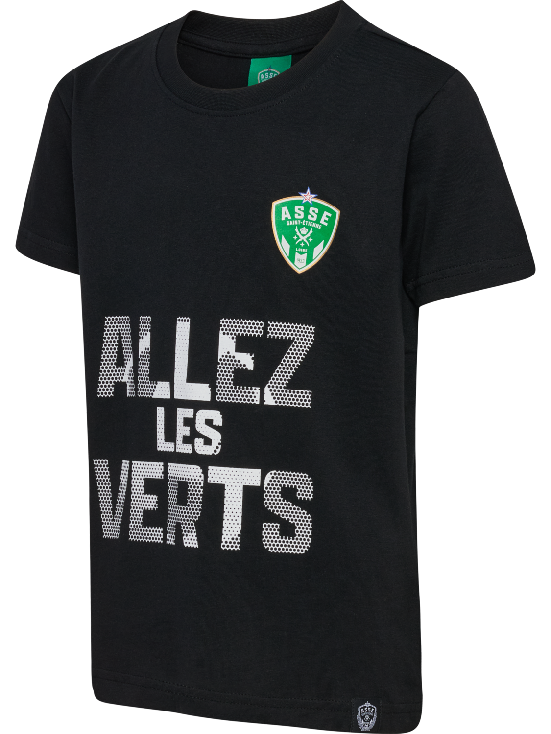 ASSE FAN ALLEZ LES VERTS TEE KIDS, BLACK, packshot