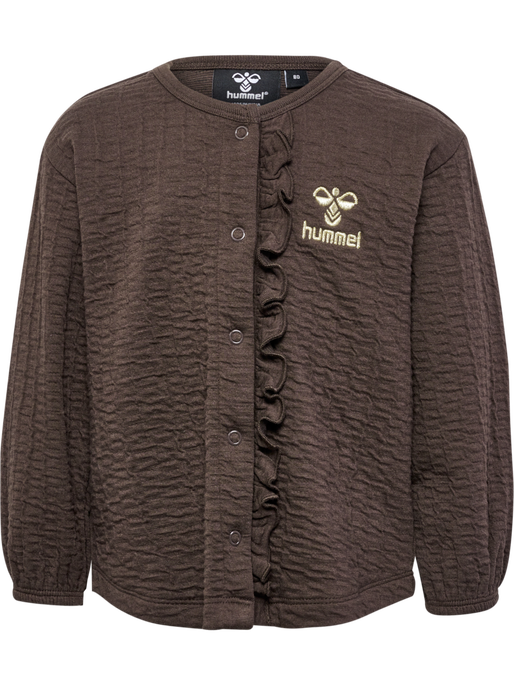 hmlISSA SWEAT JACKET, CHOCOLATE BROWN hmlISSA SWEAT JACKET, CHOCOLATE BROWN, packshot