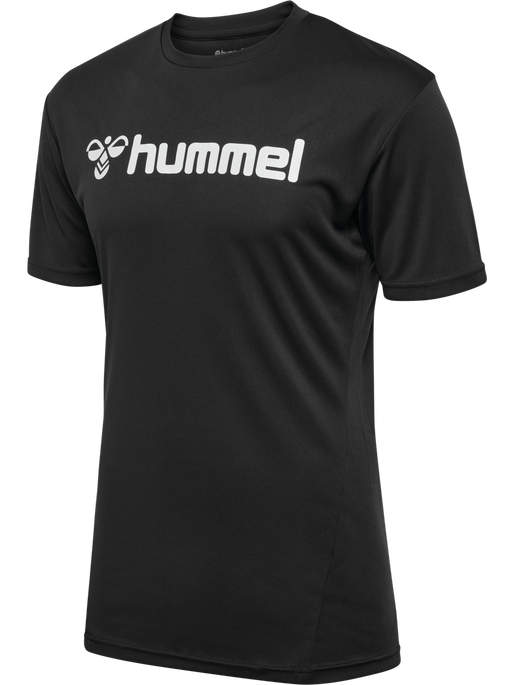 hmlLOGO JERSEY S/S, BLACK hmlLOGO JERSEY S/S, BLACK, packshot