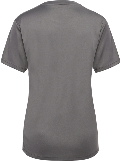 hmlESSENTIAL JERSEY S/S WOMAN, STEEL GRAY, packshot