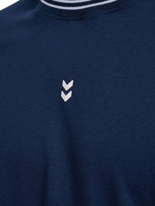 hmlPULSE RETRO T-SHIRT S/S, DRESS BLUES, packshot