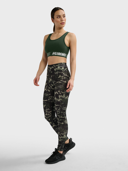 hmlTE MAJA 2-PACK COTTON SPORTS TOP, BLACK/CLIMBING IVY, model