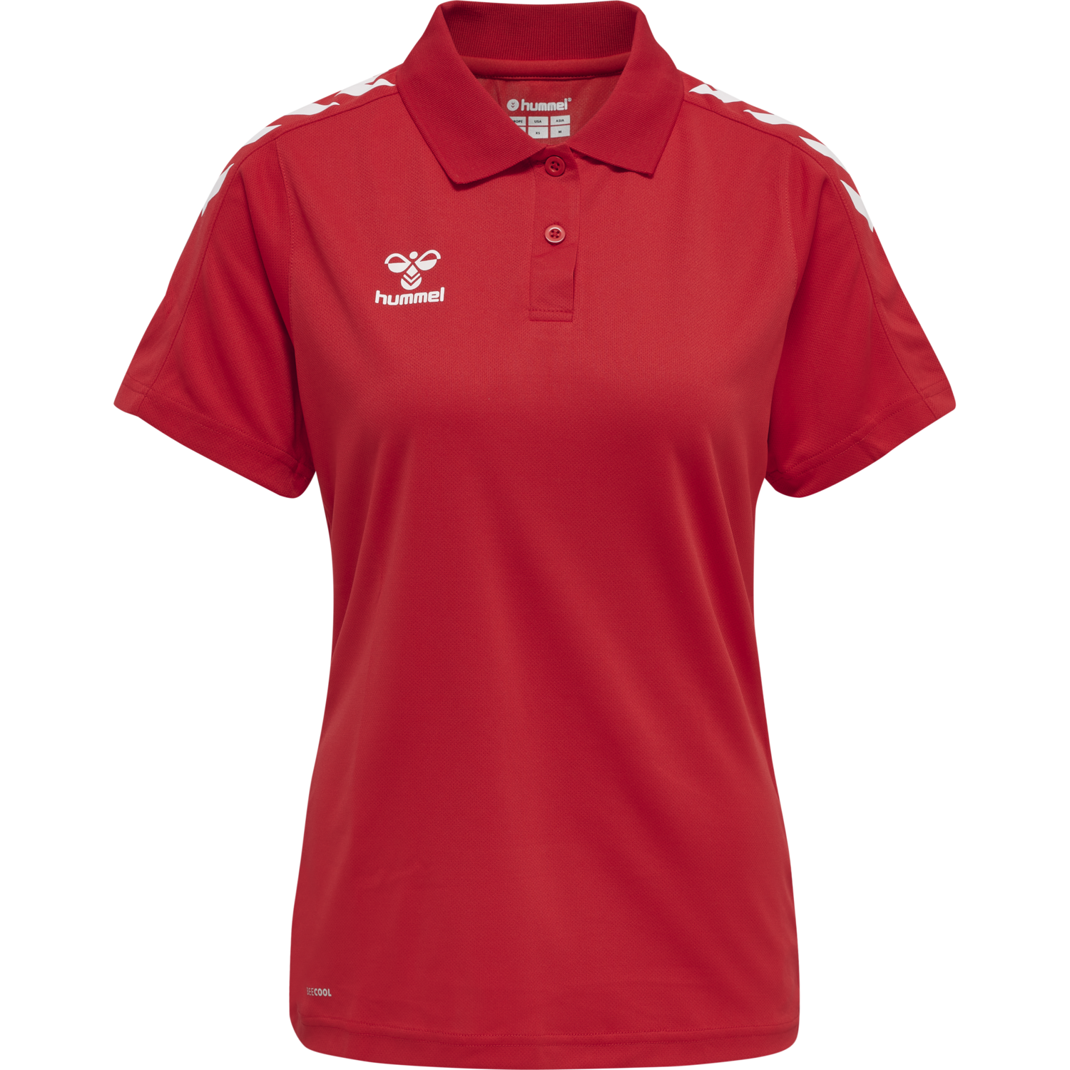 hmlCORE XK FUNCTIONAL POLO WOMAN, TRUE RED, packshot