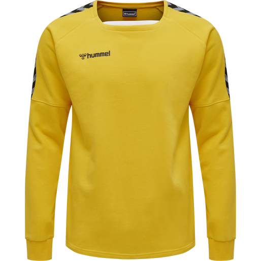 hmlAUTHENTIC TRAINING SWEAT, SPORTS YELLOW hmlAUTHENTIC TRAINING SWEAT, SPORTS YELLOW, packshot